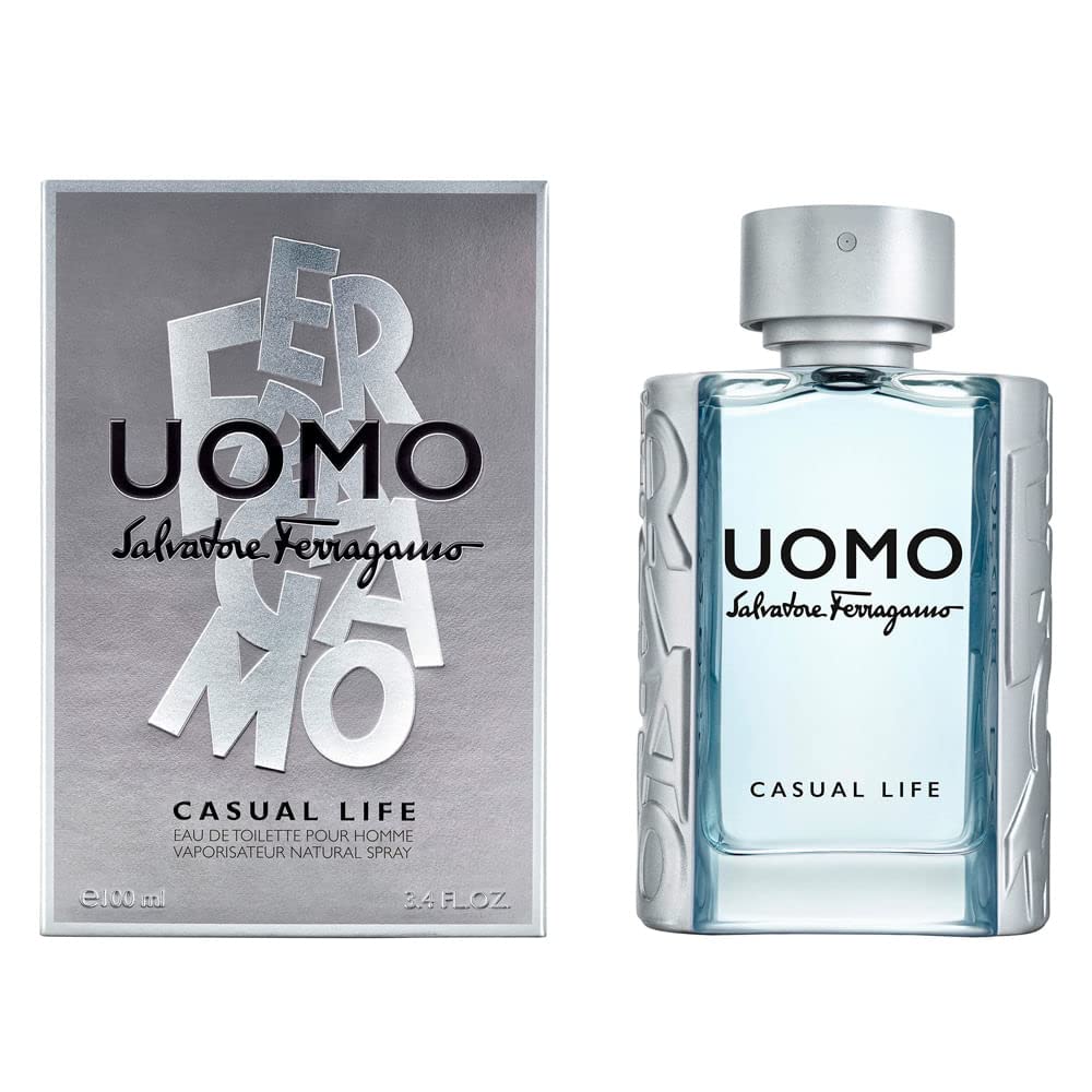 Salvatore Ferragamo Uomo Casual Life homme/man Eau de Toilette, 1er Pack (1 x 100 ml) 100 ml (1er Pa