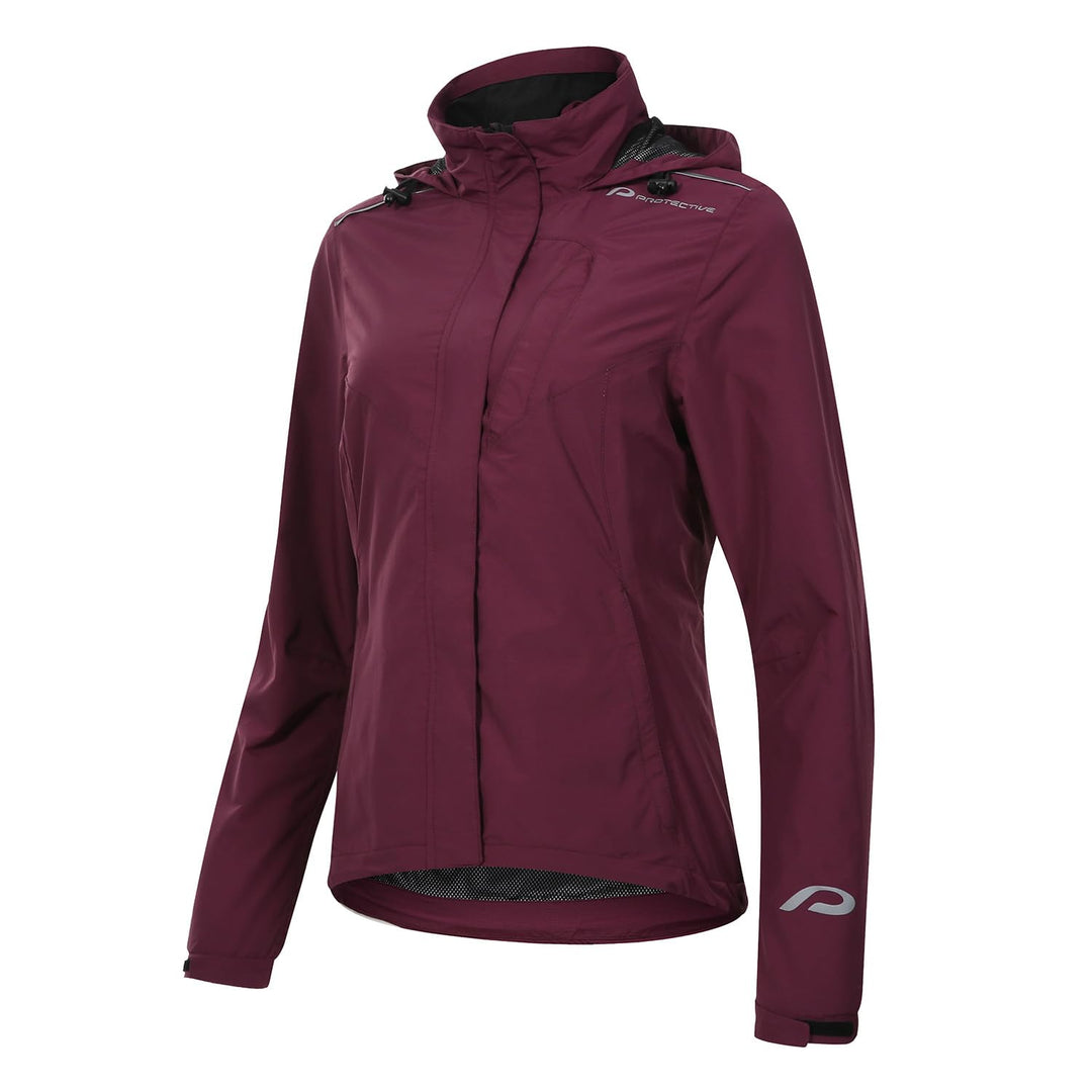 PROTECTIVE Regenjacke Damen P-Rain II W - Coral 36 wine, 36 wine