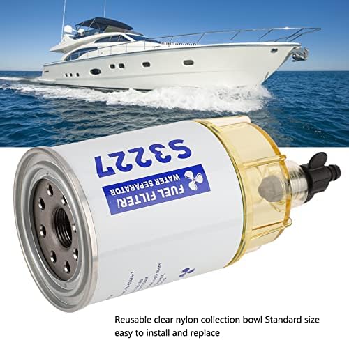 Schiffskraftstoff-Wasserabscheider, S3227 Öl-Wasser-Abscheider-Ersatz-Kraftstofffilter für Schiffe,