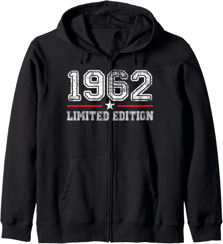 62. Geburtstag Mann Frau 62 Jahre 1962 Deko Lustig Geschenk Kapuzenjacke