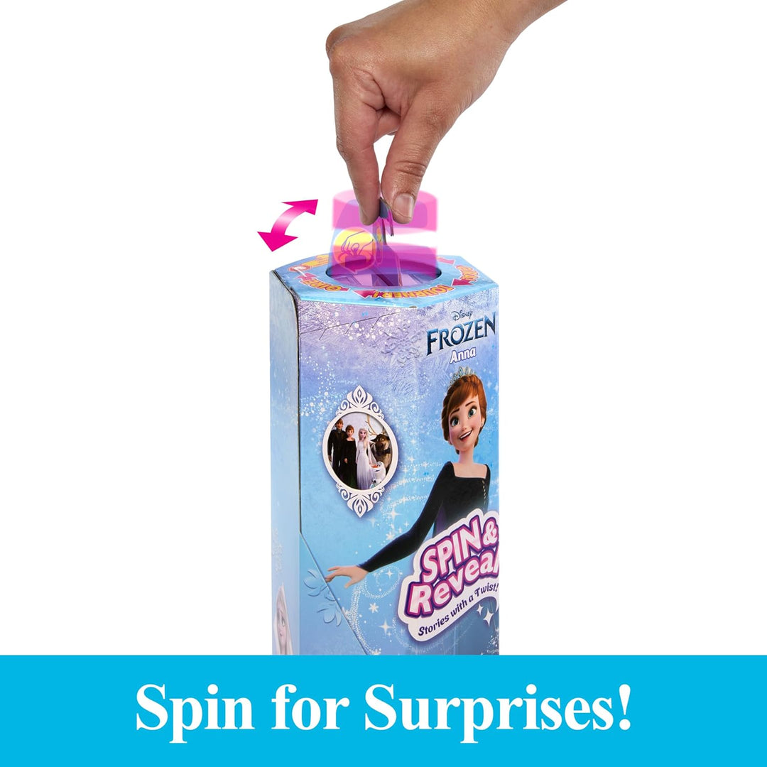 Mattel Disney Die Eiskönigin Elsa Modepuppen-Set, Spin & Reveal mit 11 Überraschungen, darunter 5 Ac