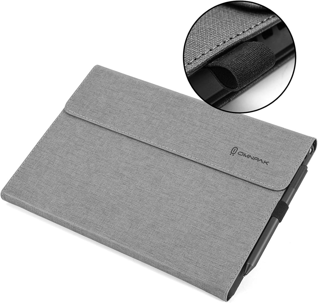 Omnpak Hülle für Microsoft Surface pro 7+/ 7/6 /5/4, Anpassbarer Betrachtungswinkel, Kompatibel mit
