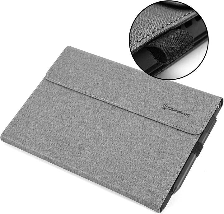 Omnpak Hülle für Microsoft Surface pro 7+/ 7/6 /5/4, Anpassbarer Betrachtungswinkel, Kompatibel mit