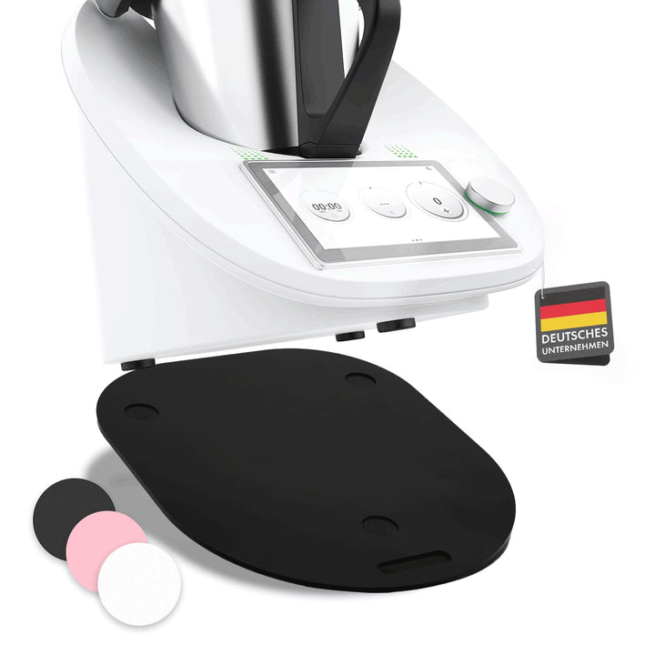 Gleitbrett für Thermomix TM6 & TM5 in schwarz - Hochwertiger Gleiter aus Premium Acrylglas – Rollbre