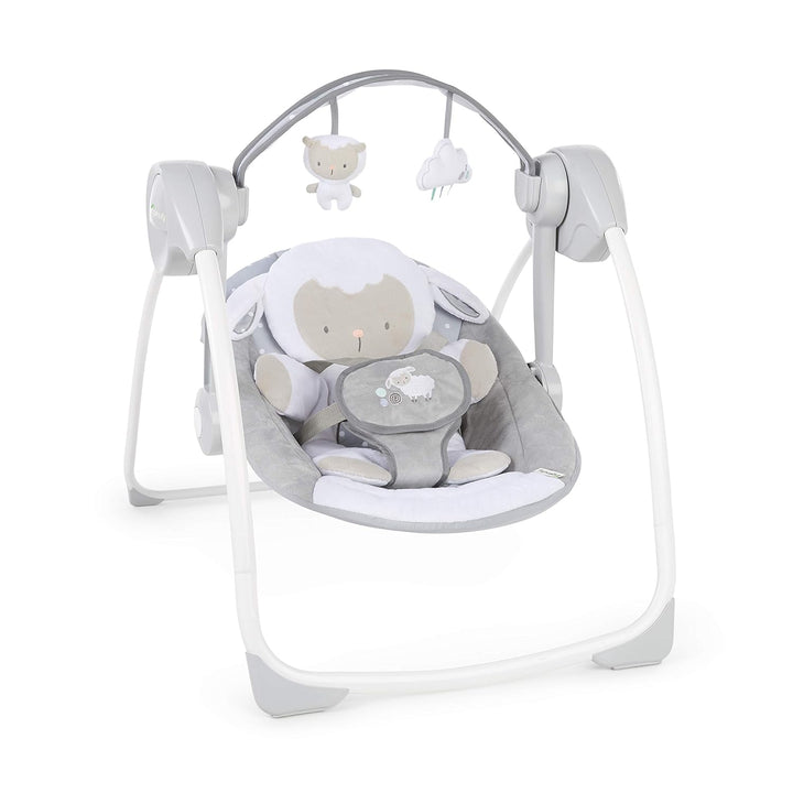 Ingenuity, tragbare Babyschaukel, Cuddle lamp - mit Melodien, Zeit- und Schaukeleinstellung Cuddle