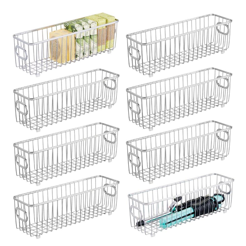 mDesign Bad Aufbewahrung – Badezimmer Organizer für die Aufbewahrung von Make-up und anderen Badarti