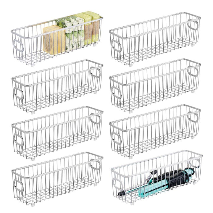 mDesign Bad Aufbewahrung – Badezimmer Organizer für die Aufbewahrung von Make-up und anderen Badarti