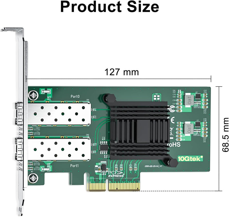 1000Mbps Gigabit Ethernet PCI Express NIC Network Card with Intel I350AM2 Chip Ethernet Server Conve