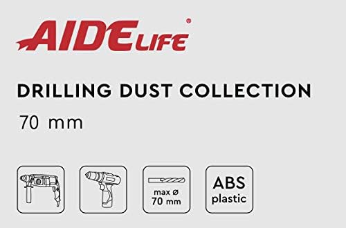 Aidelife Absaughaube für Akku-Schlagschrauber/Bohrer/Kombihammer 70mm, 70mm
