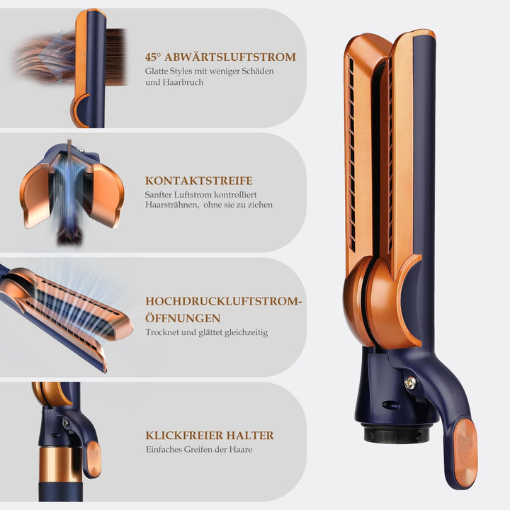 Haarglätter-Aufsatz für Dyson Airwrap, Kompatibel mit HS01/HS05/HS08, Airflow Technologie ohne Heizp