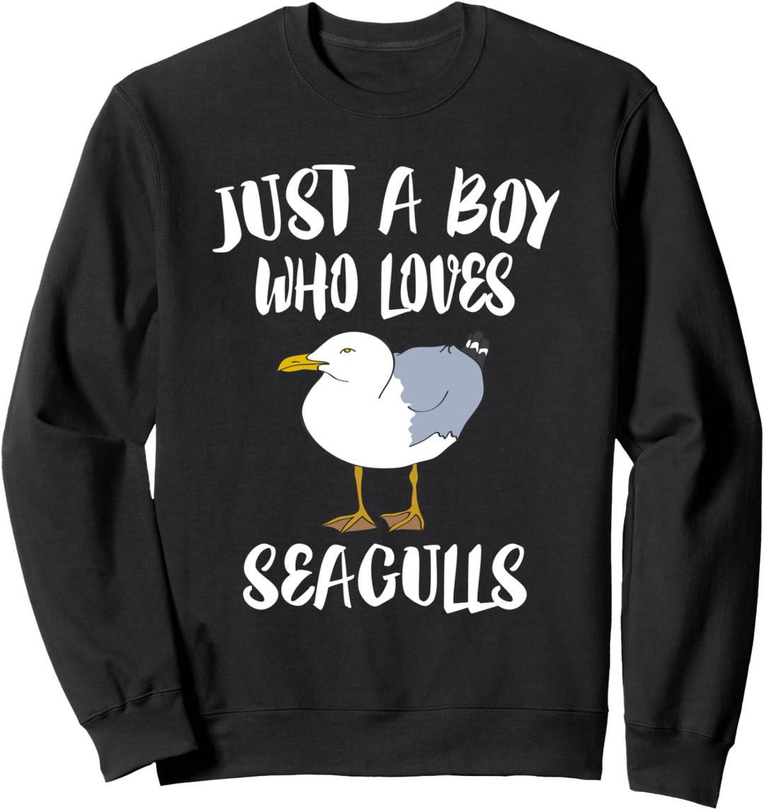 Just A Boy Who Loves Seagulls Birds Sweatshirt