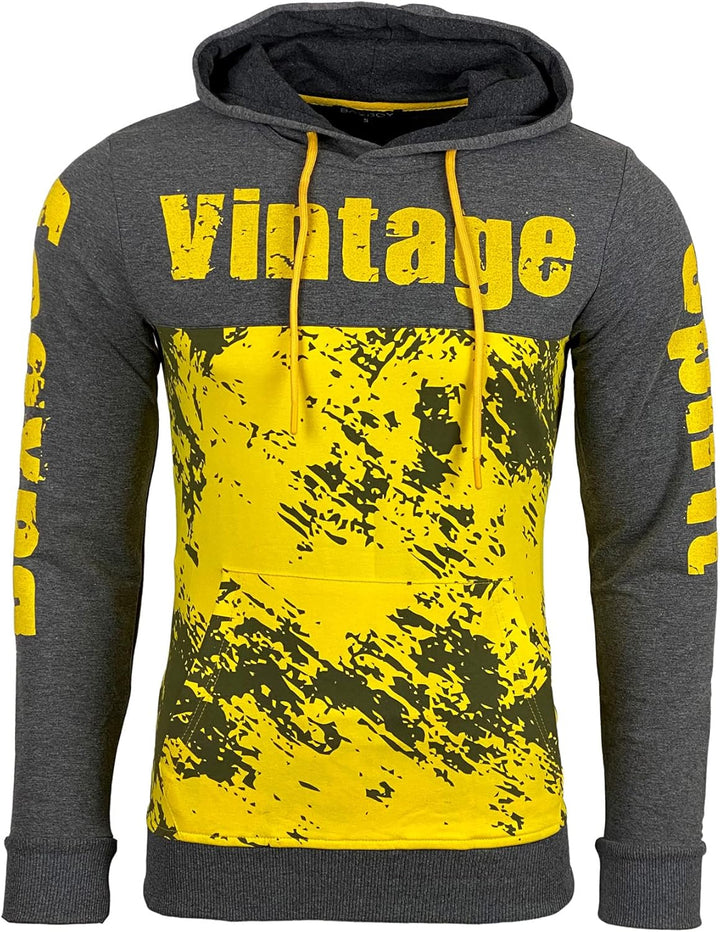 Baxboy Herren Pullover Hoodie Sweatjacke Longsleeve Sweatshirt Jacke Langarm Kapuzenpullover Hoody S