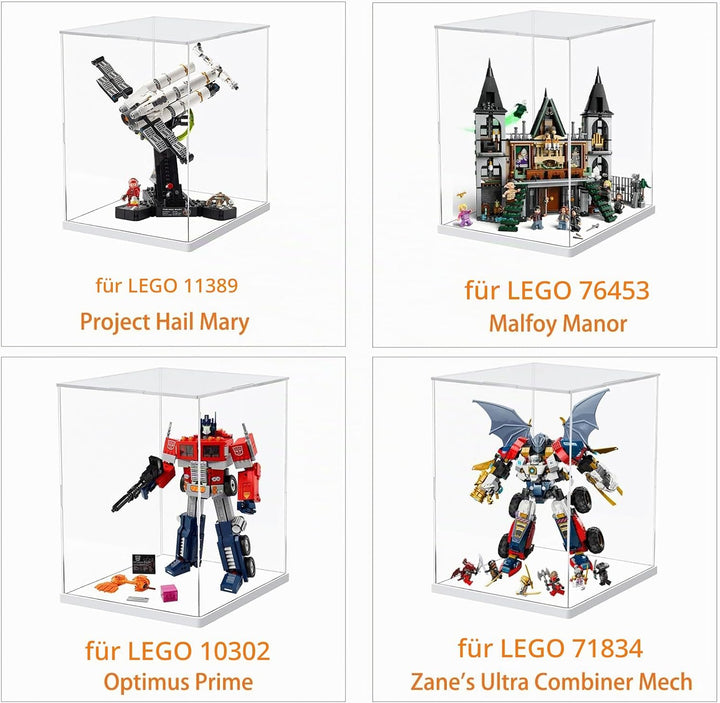 Acryl Vitrine Klar für Lego Actionfiguren Funko Pop Modell Skulptur Transparenter Plexiglas Display