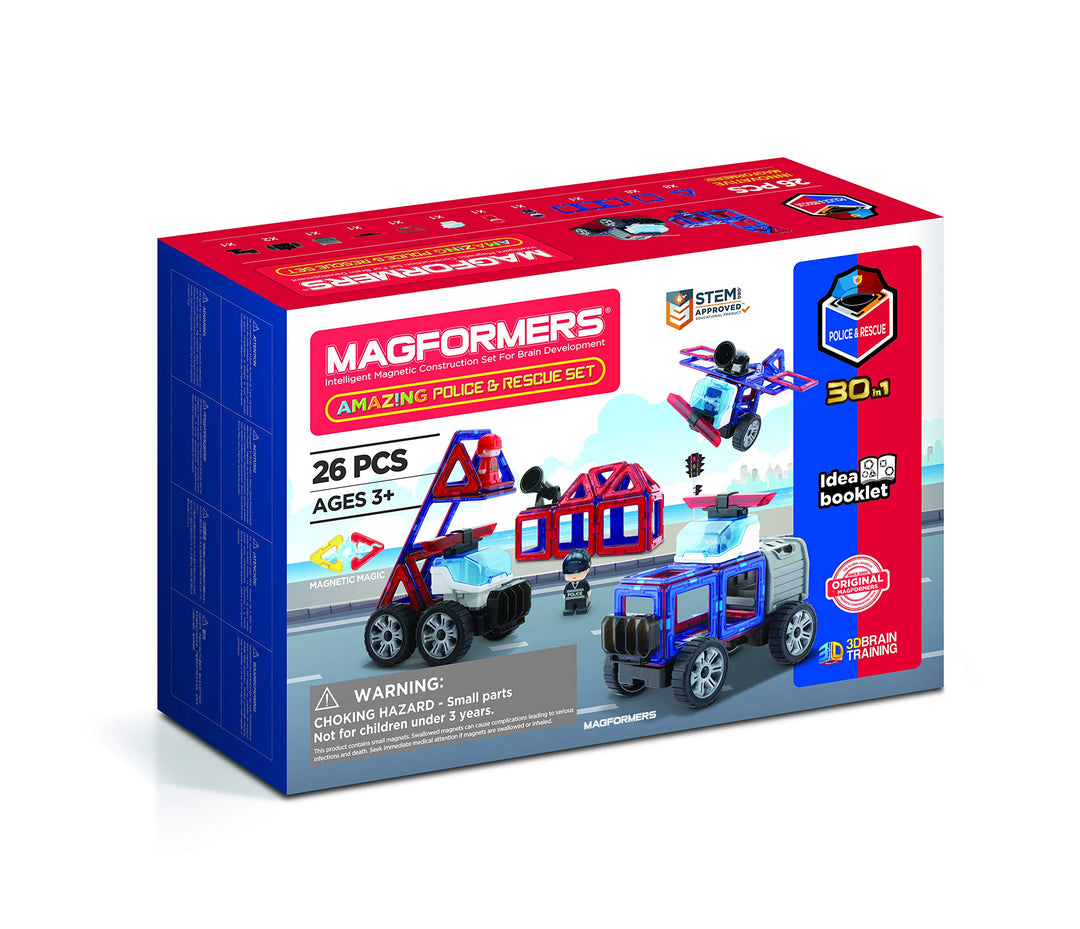 Magformers Amazing Police & Rescue Set