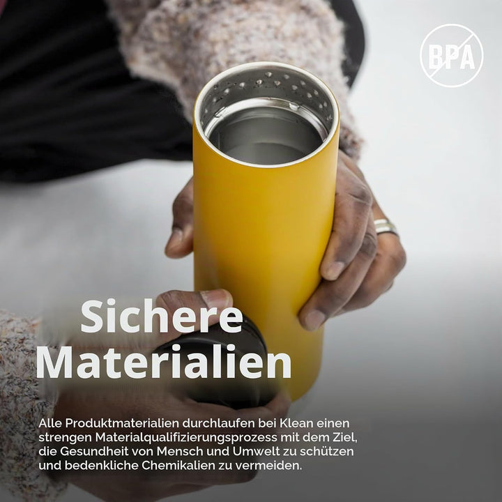 Klean Kanteen Herren tkwide Vi Trinkflasche Einheitsgrösse Marigold, Einheitsgrösse Marigold