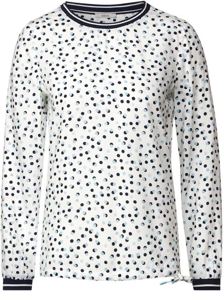 Cecil Damen Blusenshirt Bedruckt L Vanilla White, L Vanilla White