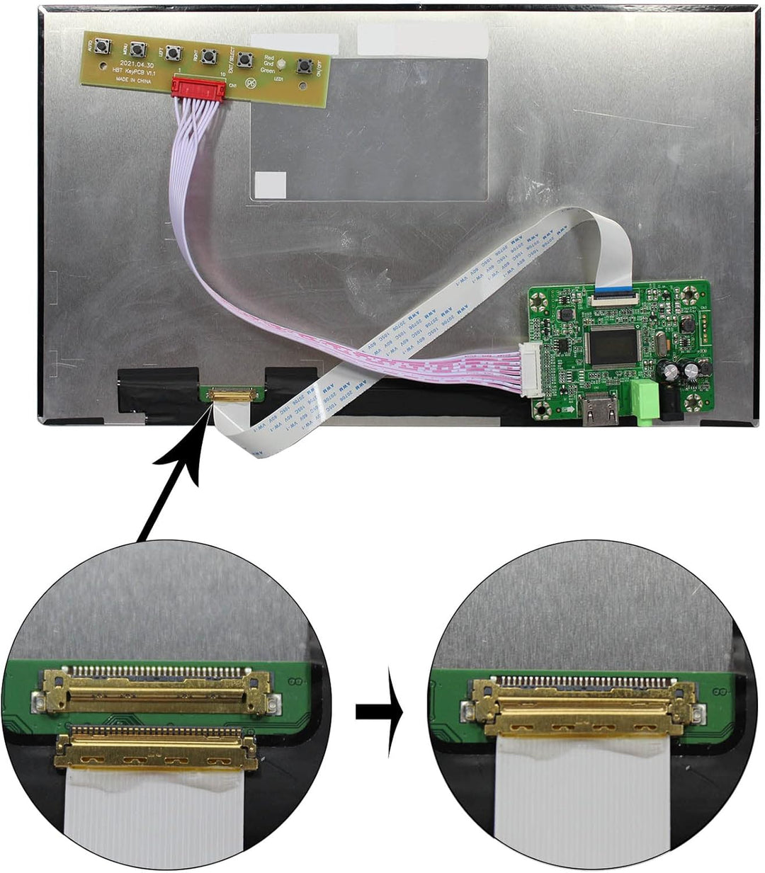 VSDISPLAY LCD Controller Board für 1920x1080 30Pin EDP 11.6" 13.3" 14" 15.6" 17,3 Zoll LCD Bildschir