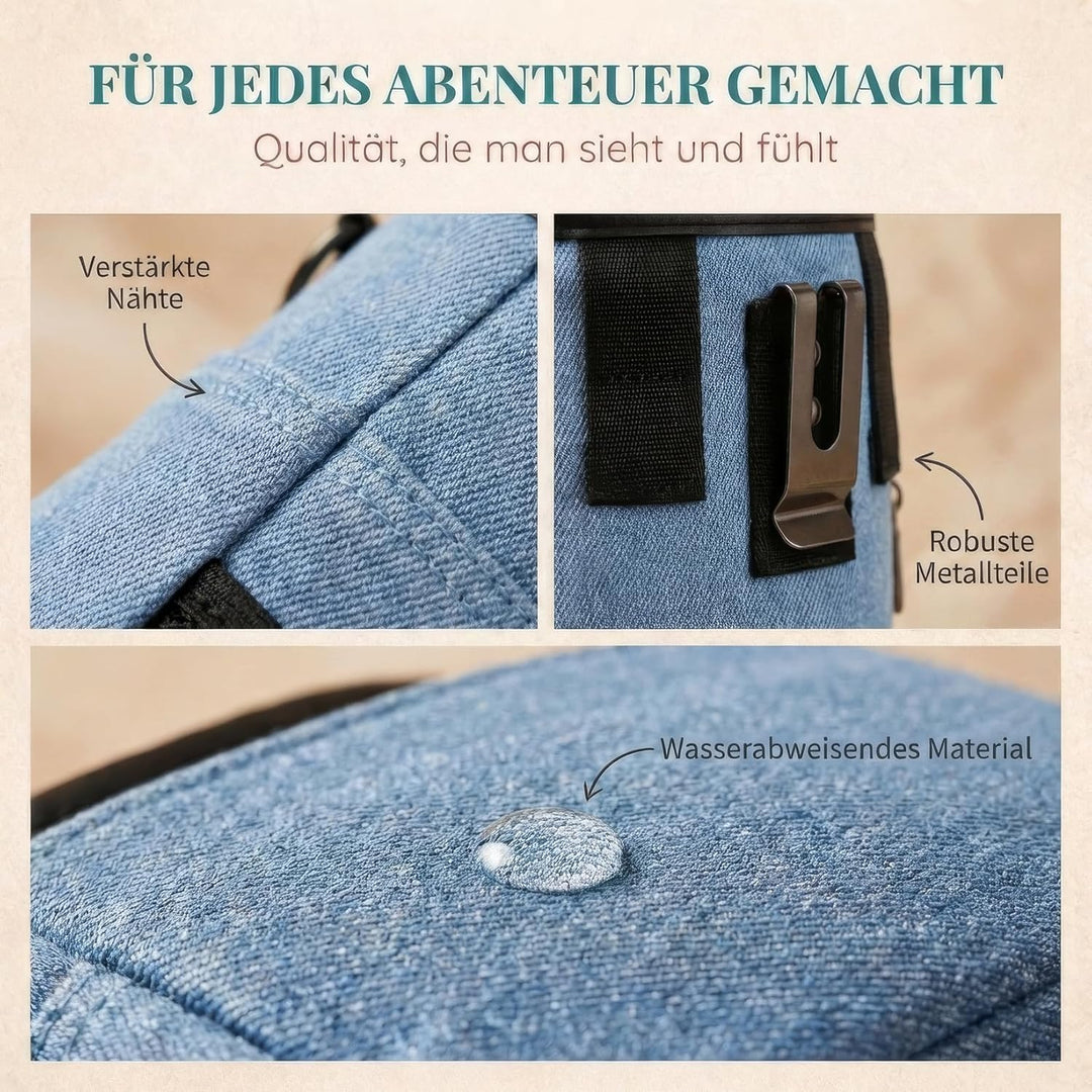 HUND IST KÖNIG® Premium Leckerlibeutel für Hunde - der Alleskönner - Robuster Futterbeutel Hunde mit