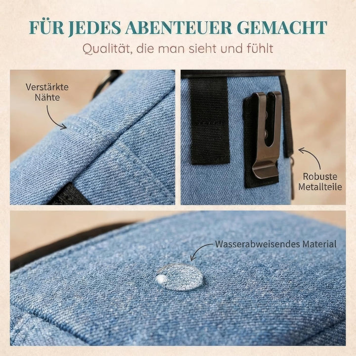 HUND IST KÖNIG® Premium Leckerlibeutel für Hunde - der Alleskönner - Robuster Futterbeutel Hunde mit
