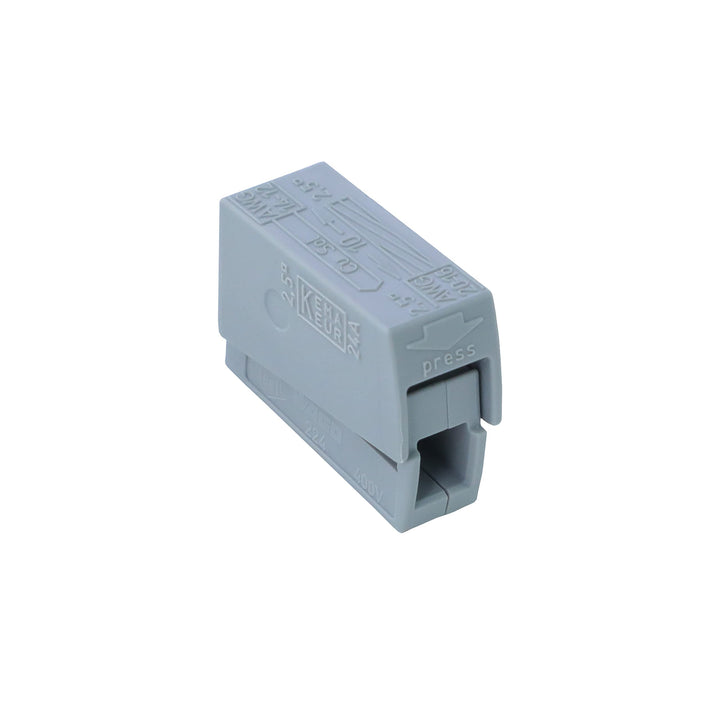 WAGO Leuchtenklemme 224-101 | Nennquerschnitt: 2,5 mm², für ein- und feindrähtige Leiter, 100 Stück,