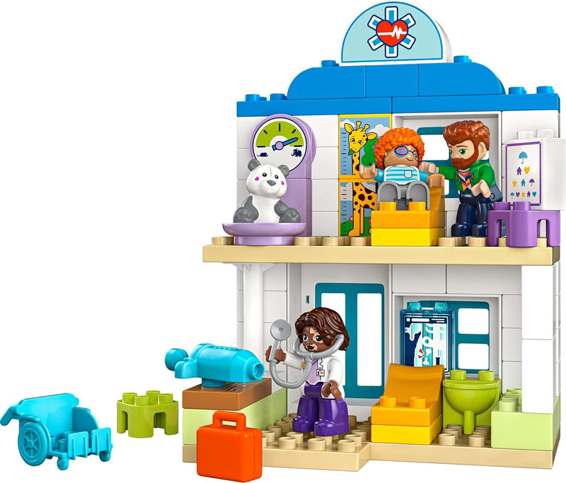 LEGO DUPLO Town Erster Arztbesuch, Bauspielzeug, Spielset zur Förderung der Feinmotorik, Geschenk fü