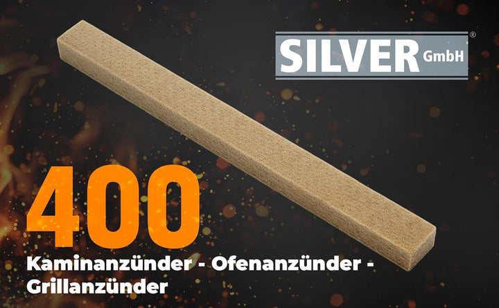 400 SILVER - FIDIBUSSE Anzünder | Kaminanzünder | Ofenanzünder | Grillanzünder