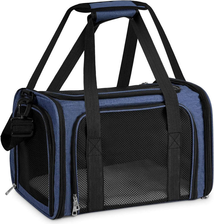 TOFFCAEA Transporttasche für Katze Hund, Hundetransportbox, Faltbare Katzentransportbox, tragbar, 5k