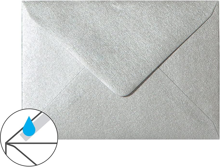 Briefumschläge DIN B6 125 x 176 mm spitze Lasche Nassklebung 120g für Hochzeit, Einladungen, Glückwu