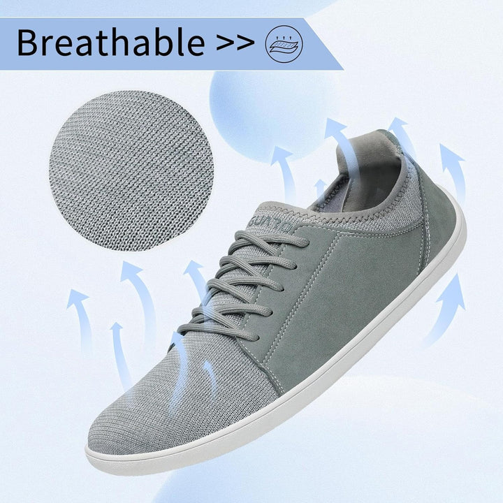 SAGUARO Unisex Barfussschuhe Free Walker Luck III-Knit Breiter Zehenbox Outdoor Walkingschuhe,Gr.36-