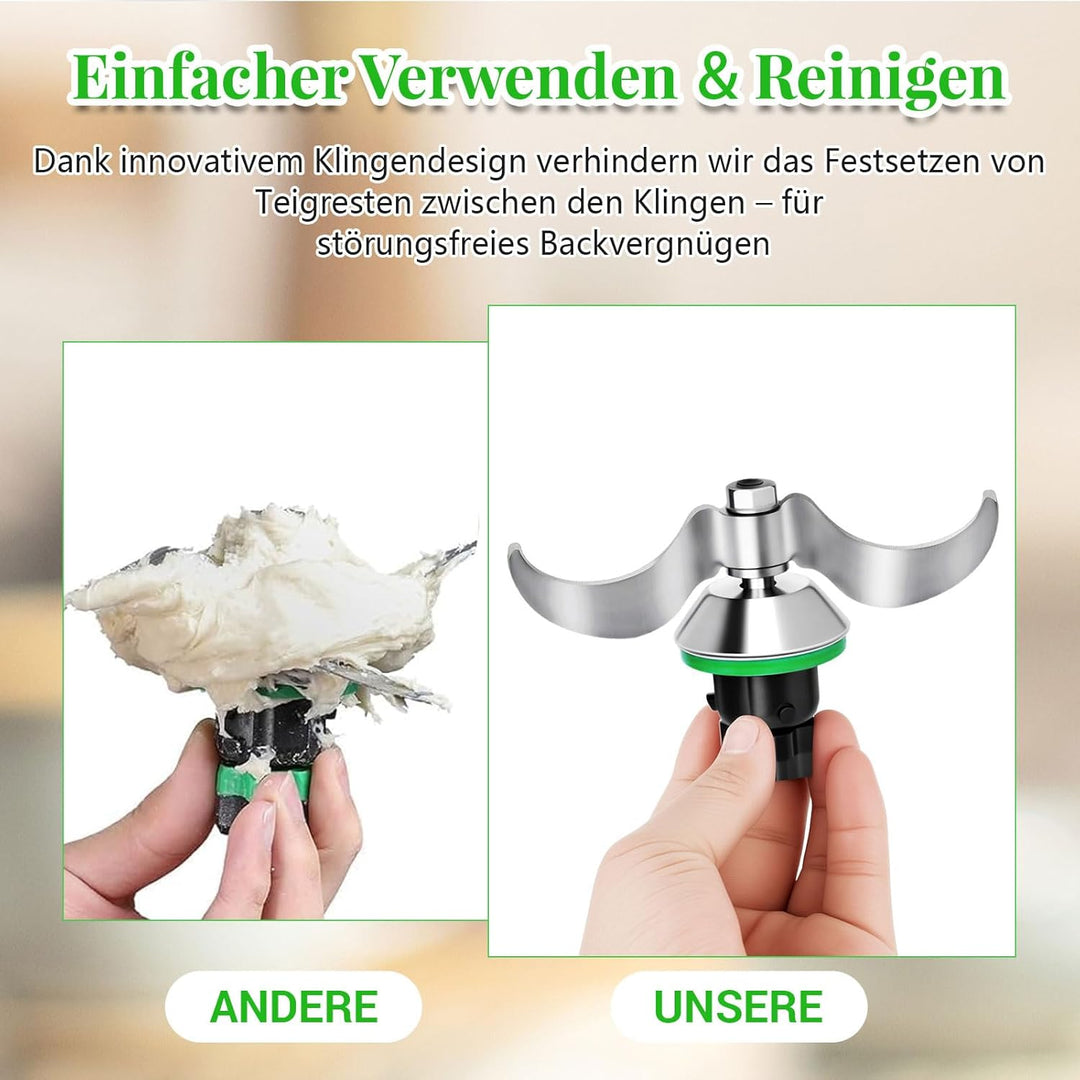 Hossom Teigmesser für Thermomix TM6/ TM5, Ersatzteile für Thermomix Messer, Edelstahl Teigmischmesse