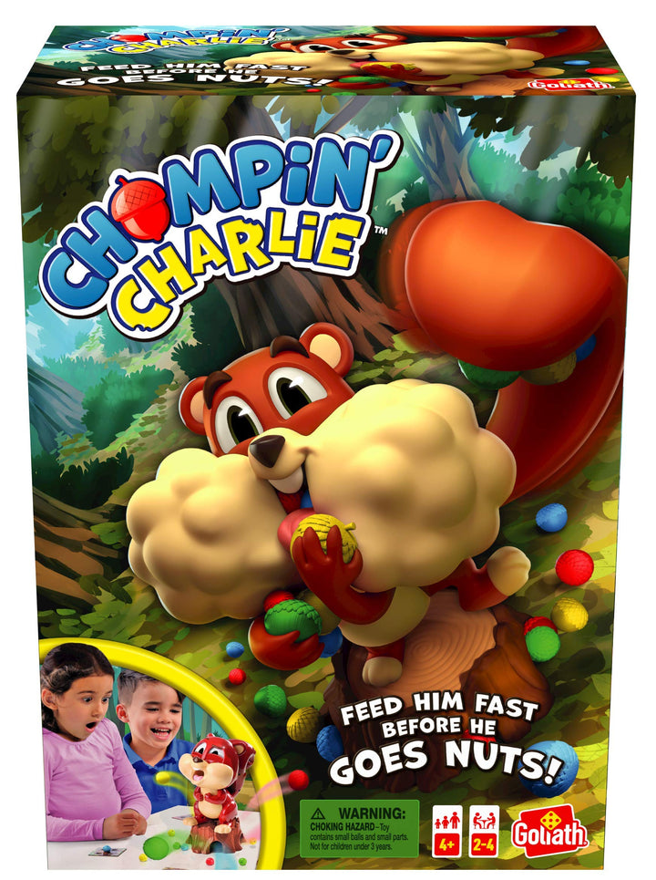 Chompin' Charlie Game - Feed The Squirrel Acorns and Race to Collect Them When They Scatter by Golia