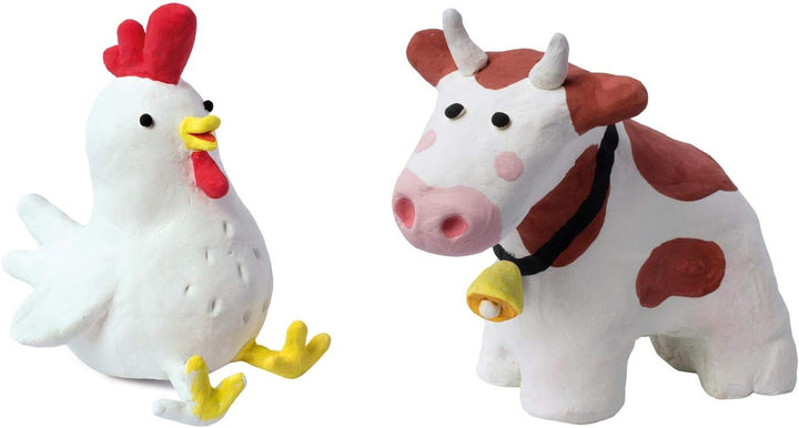 EBERHARD FABER 570103 - Modelliermasse lufttrocknend weiss, 3 kg EFA Plast Kids tonbasiert 3000 g We