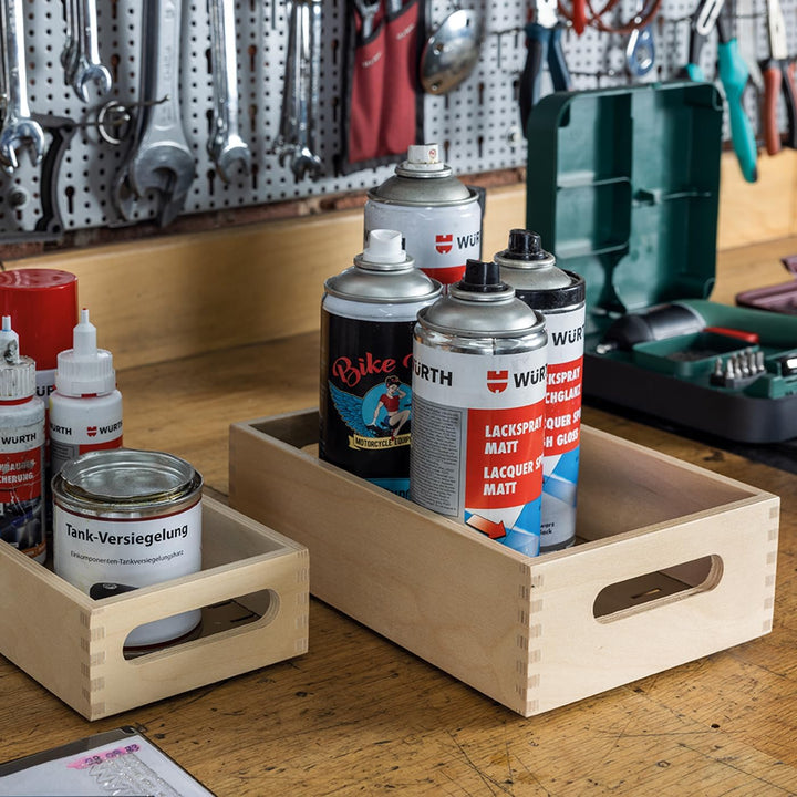 HAN Holz-Karteirog für 1500 DIN A5 quer Karteikarten inkl. 1 Metallblattstütze, mit Beschriftungsfel