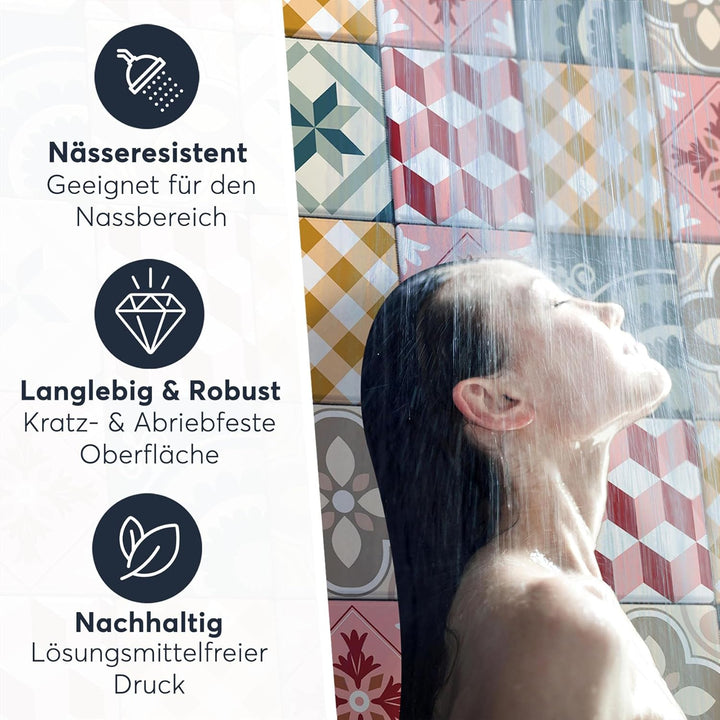 CREATISTO Mosaik Klebefliesen Stickerfliesen Fliesenfolie - Klebefolie Aufkleber für Fliesen I Stick