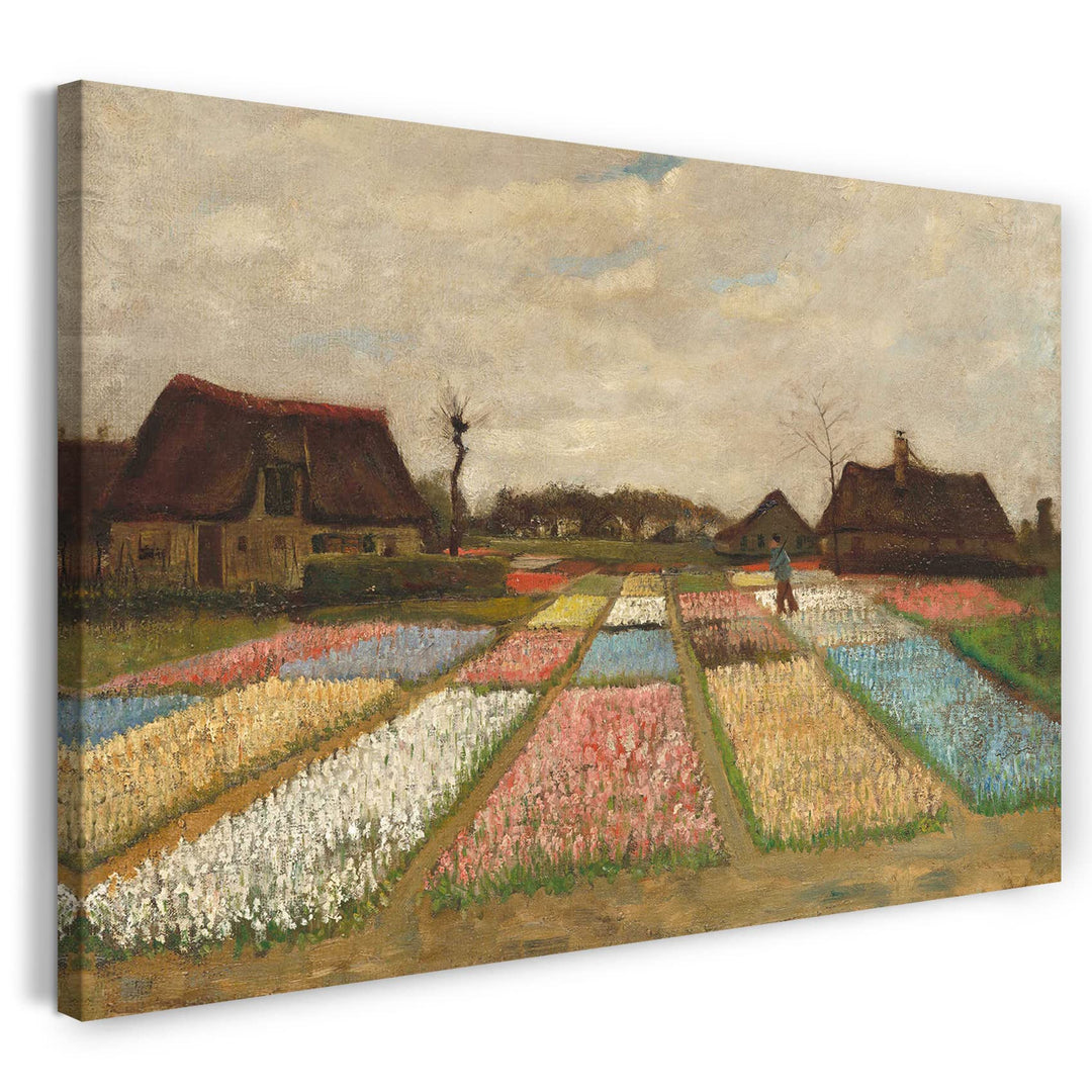 Printed Paintings Leinwand (80x60cm): Vincent Van Gogh - Blumenbeete in Holland 80x60 cm, 80x60 cm