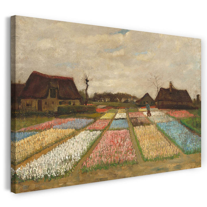 Printed Paintings Leinwand (80x60cm): Vincent Van Gogh - Blumenbeete in Holland 80x60 cm, 80x60 cm