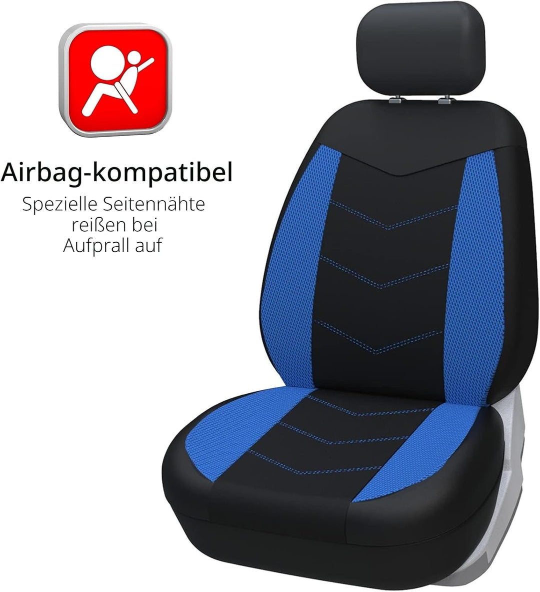 TOYOUN Universal Autositzbezüge für Vordersitze - Sitzbezüge Auto Atmungsaktiv Sitzschoner Auto - Sc
