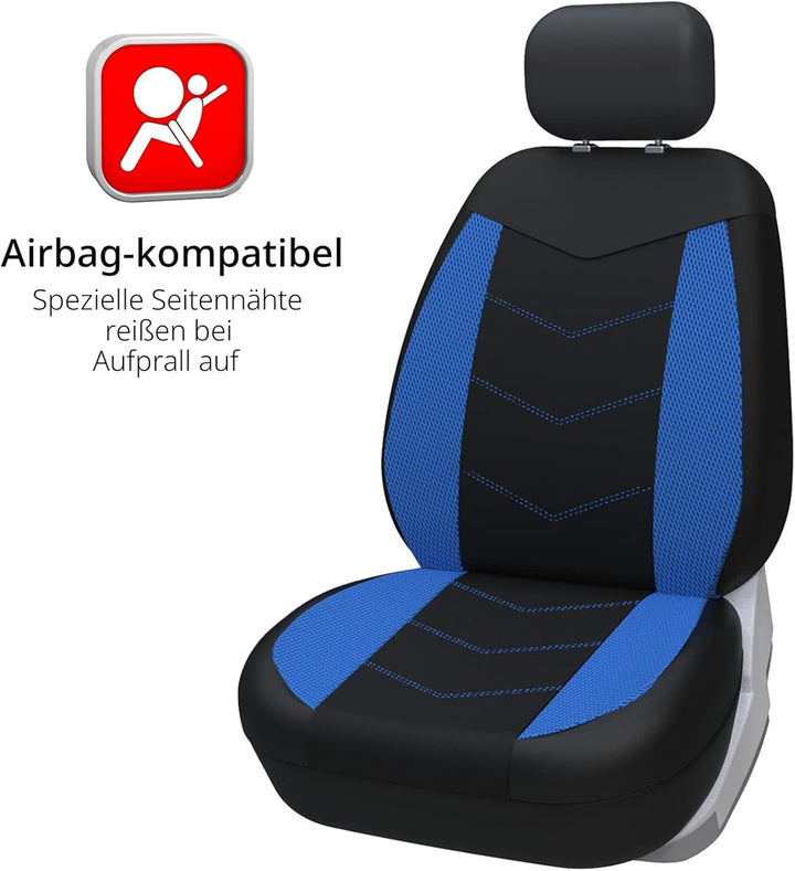 TOYOUN Universal Autositzbezüge für Vordersitze - Sitzbezüge Auto Atmungsaktiv Sitzschoner Auto - Sc