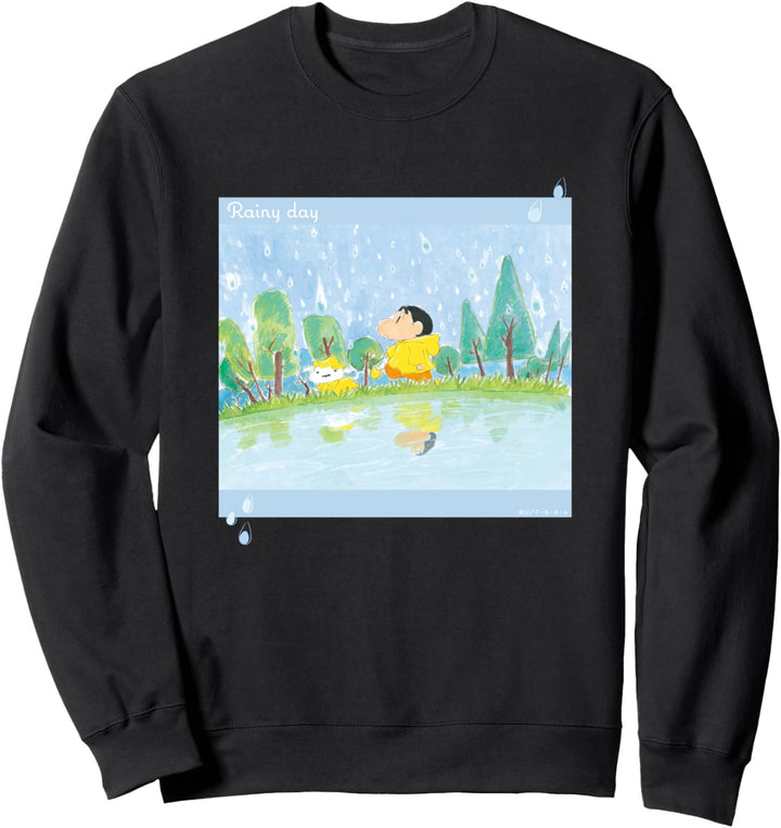 Crayon Shin-chan Ein Spaziergang an einem regnerischen Tag Sweatshirt