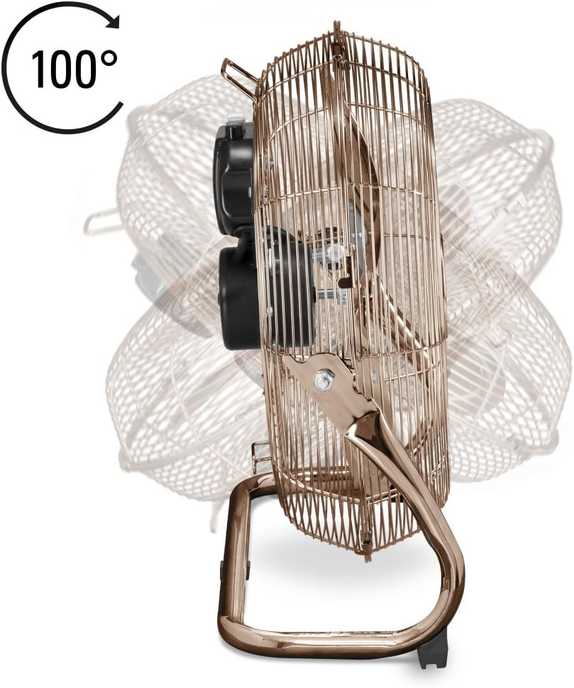 TROTEC Bodenventilator TVM 13 – 44 Watt, Neigungswinkel 100°, 3 Stufen, Ø 35 cm, kippfester Stand, l