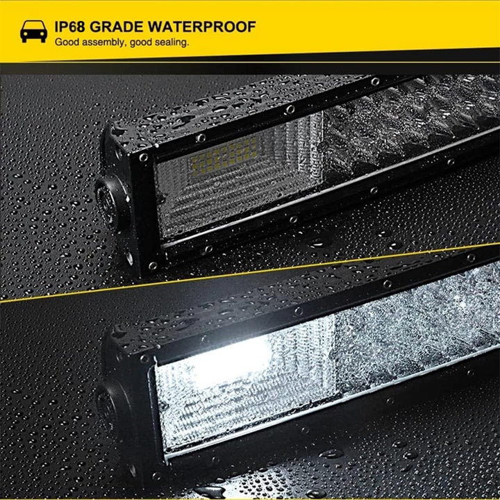 Boncak 22 Zoll 270W Dreireihiger LED LICHTLEISTE 7D Arbeitsscheinwerfer Zusatzscheinwerfer LED Light