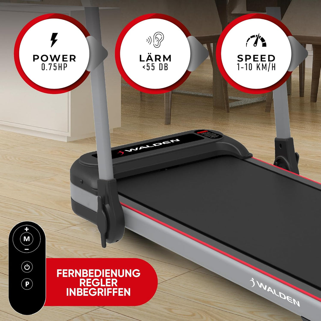 Elektrisches Laufband für den Heimgebrauch, klappbar, 1-2,5 PS, 12 voreingestellte Programme, LCD-Di