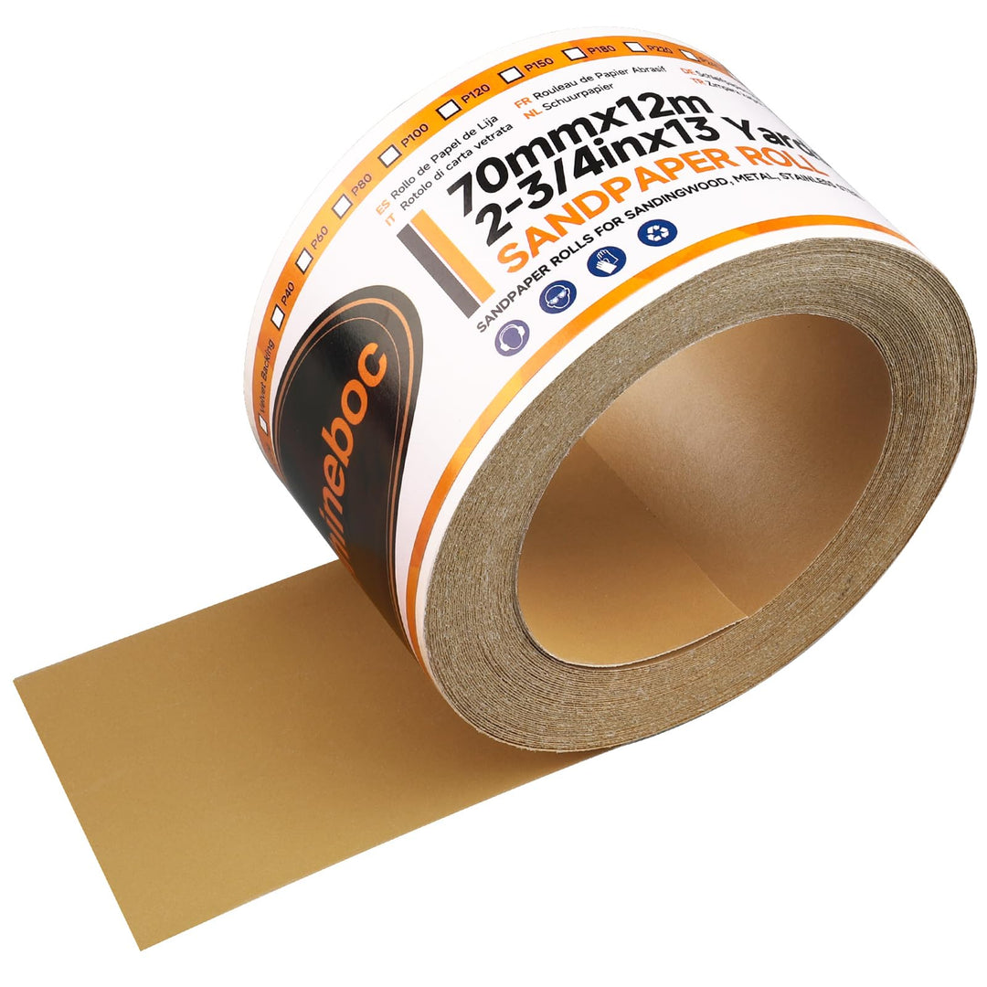 Körnung 800 Netz Schleifpapier Rolle Klett, 70 mm x 12 m, Kollokation mit 70mm Breites Handschleifer