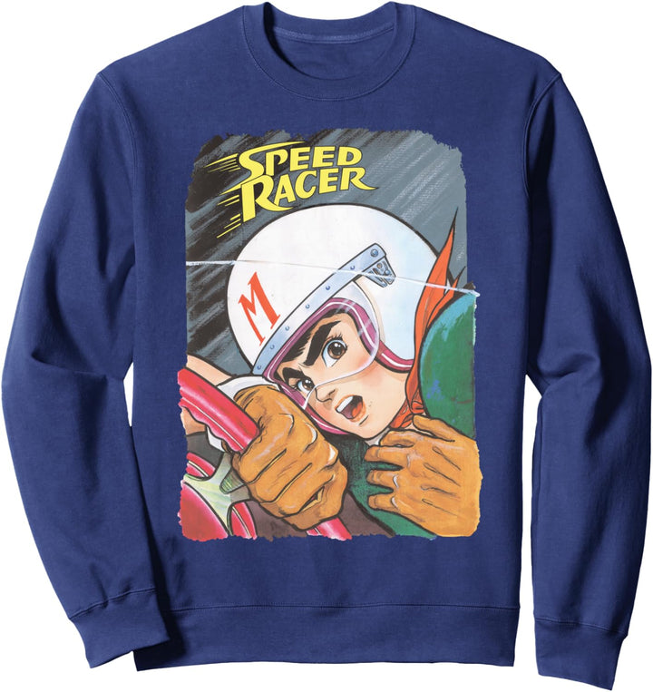 Manga Speed Racer Logo Schliessen Sweatshirt