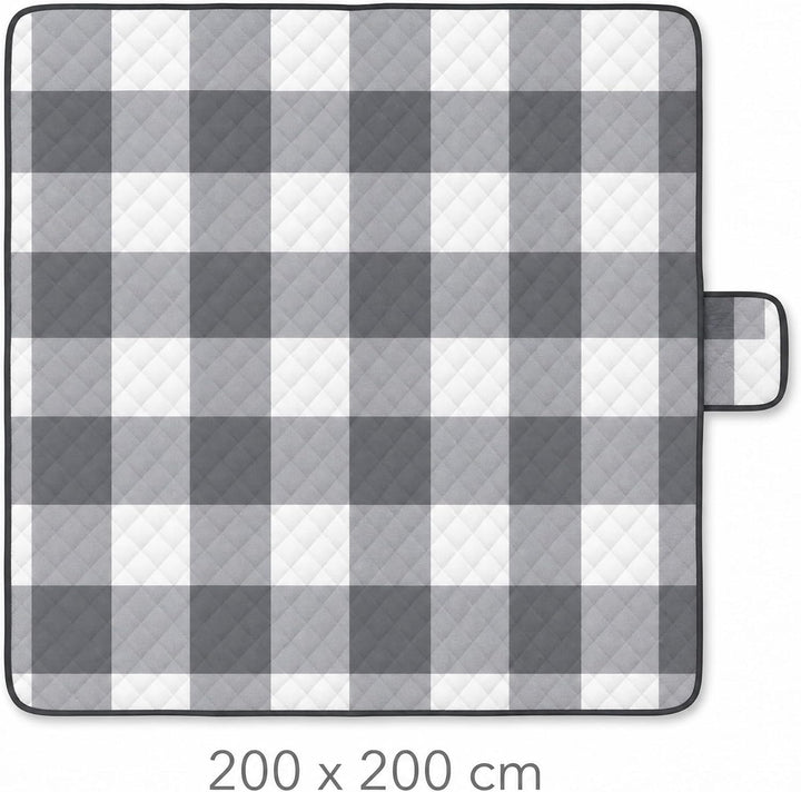 CNMTCCO Picknickdecke 200x200 cm - Extra Grosse Stranddecke Wasserabweisend & Sandfrei, Faltbare Out