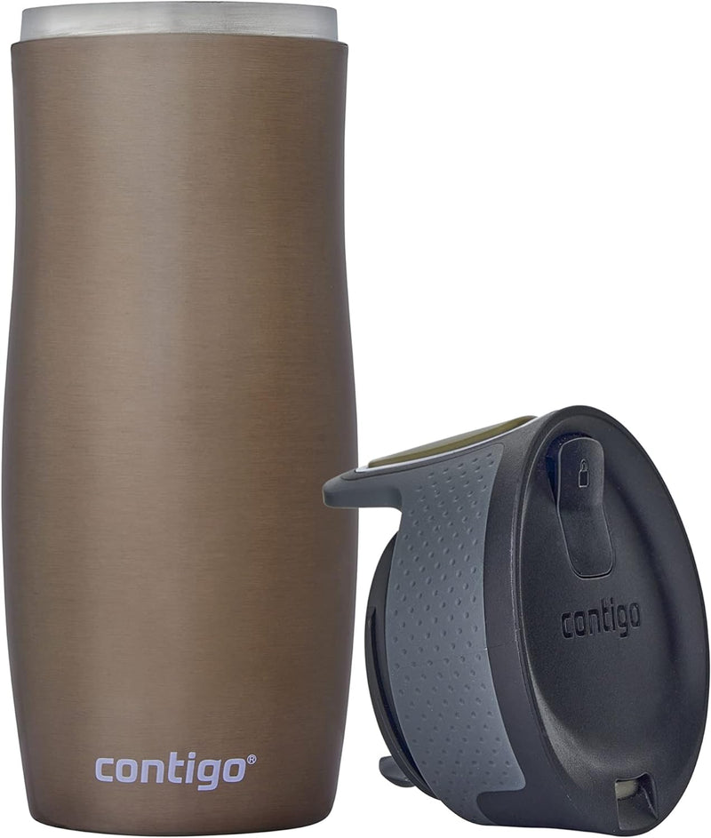 Contigo West Loop Autoseal Thermobecher, Edelstahl Isolierbecher, Kaffeebecher To Go, BPA frei, ausl