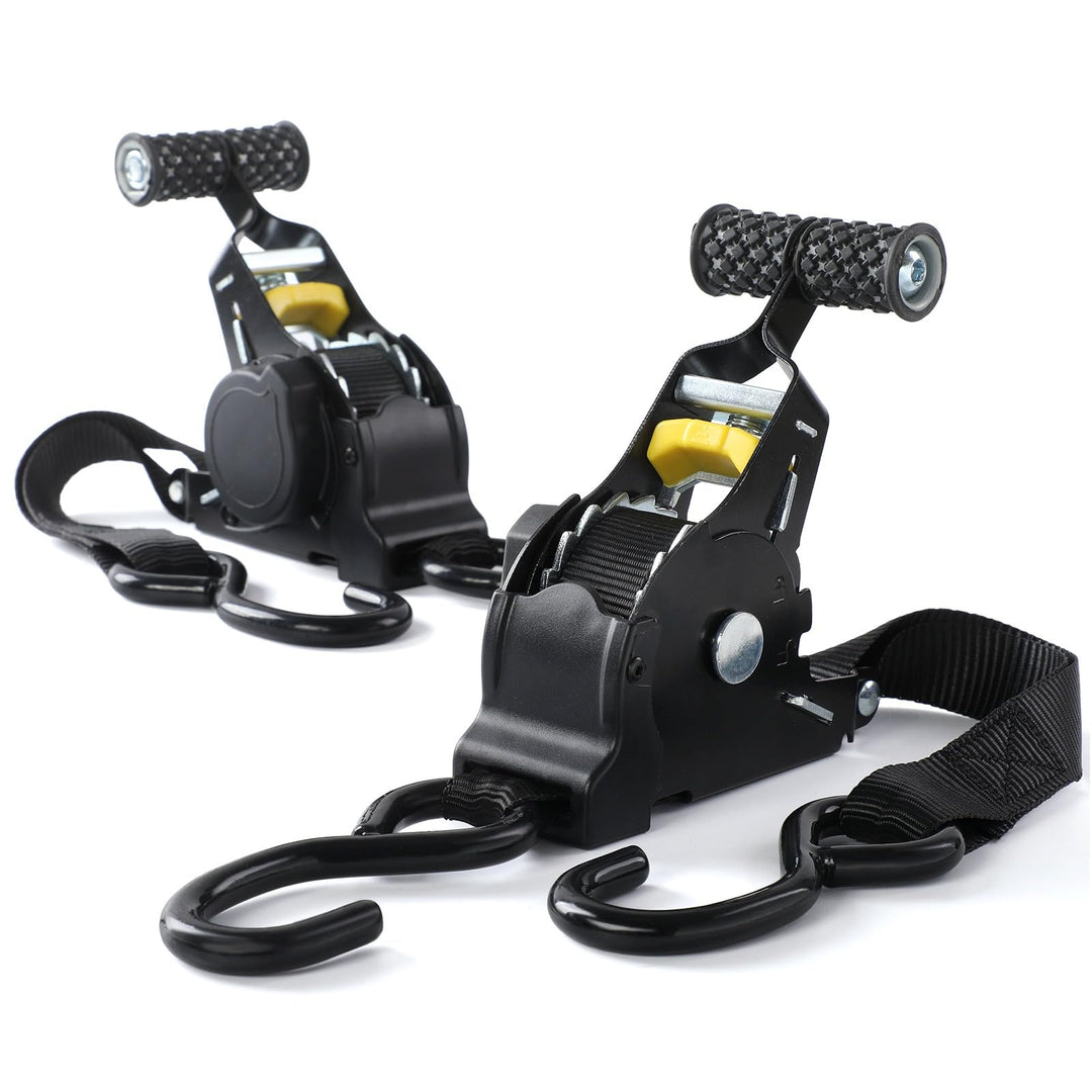 2 Stück 3m Automatik Spanngurt mit Haken, 25mm, 680Kg, EN-12195-2, mit Ratsche Spanngurte Automatik,