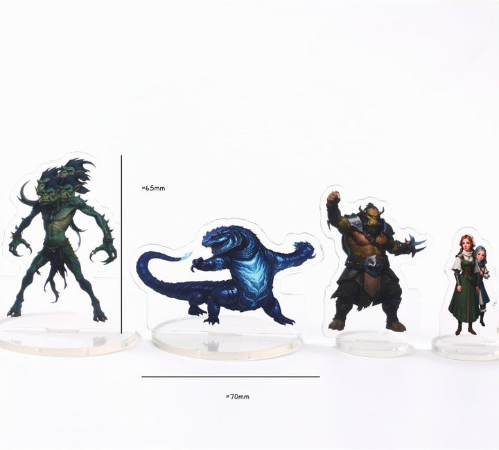 DND Miniatures Bulk Arctic Dungeons and Dragons Starter Set 2D Figures D&D 5E Terrain Minis Kit Path