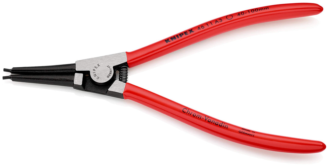 KNIPEX Sicherungsringzange für Aussenringe auf Wellen auf SB-Karte mit Kunststoff überzogen 210 mm,
