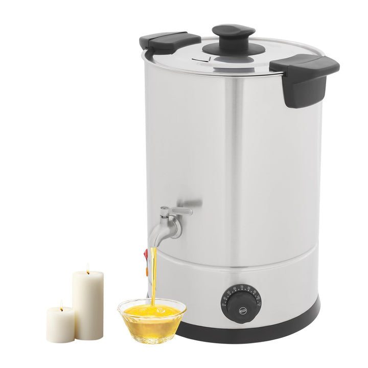 Areao 1800W Elektrischer Wachsschmelztiegel mit Temperaturgeregelt (12L) | Präzise Temperaturregelun